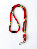 Beaded Breakaway Lanyard 18" (Red)