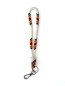 Beaded Wrist Lanyard 7" (White)