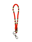 Beaded Wrist Lanyard 7” (Orange)
