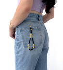 Beaded Wrist Lanyard 7” (Black)