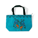Large Tote Bag (Little Critters Teal)