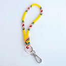 Beaded Wrist Lanyard 7” (Yellow)