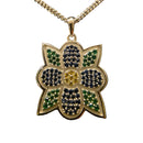 Lg Silver Flower Facet Pendant (The Spirit Bloom)