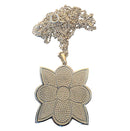 Lg Silver Flower Pendant (The Lunar Blossom)