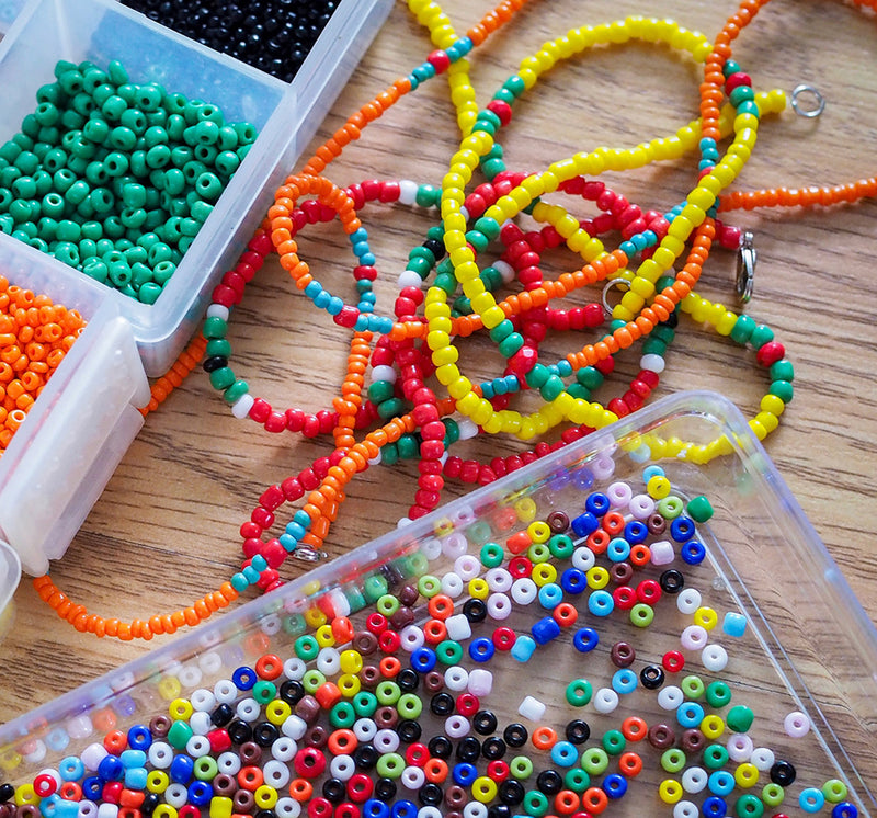 Pony Beads (Orange)