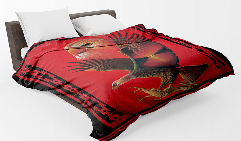 Queen Size Fleece Blanket (Eagle)