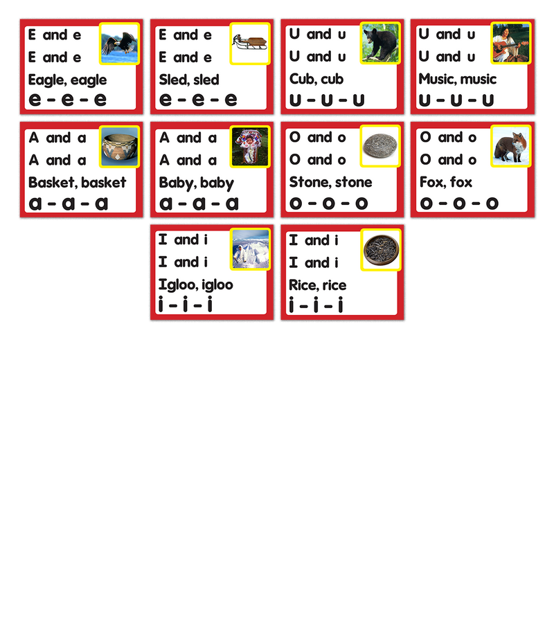 Chant Cards (English Vowels)