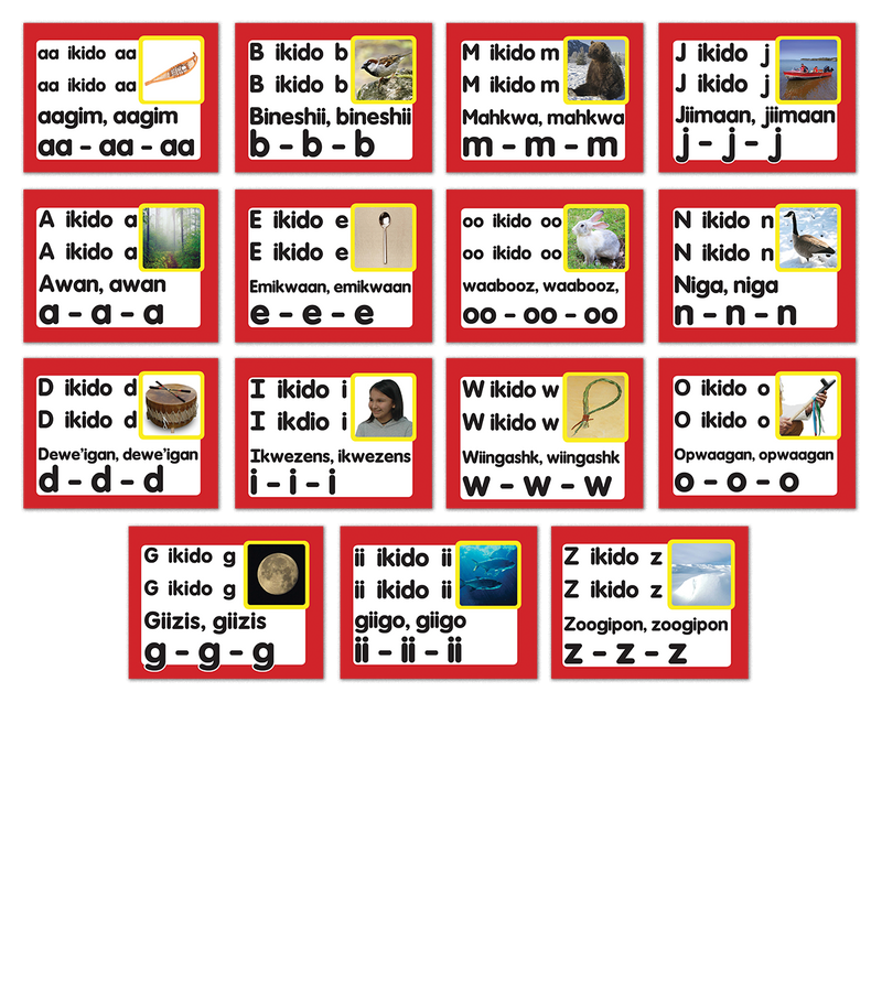 Chant Cards (Ojibwe)