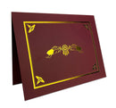 Linen Certificate Holders (Burgundy) x10