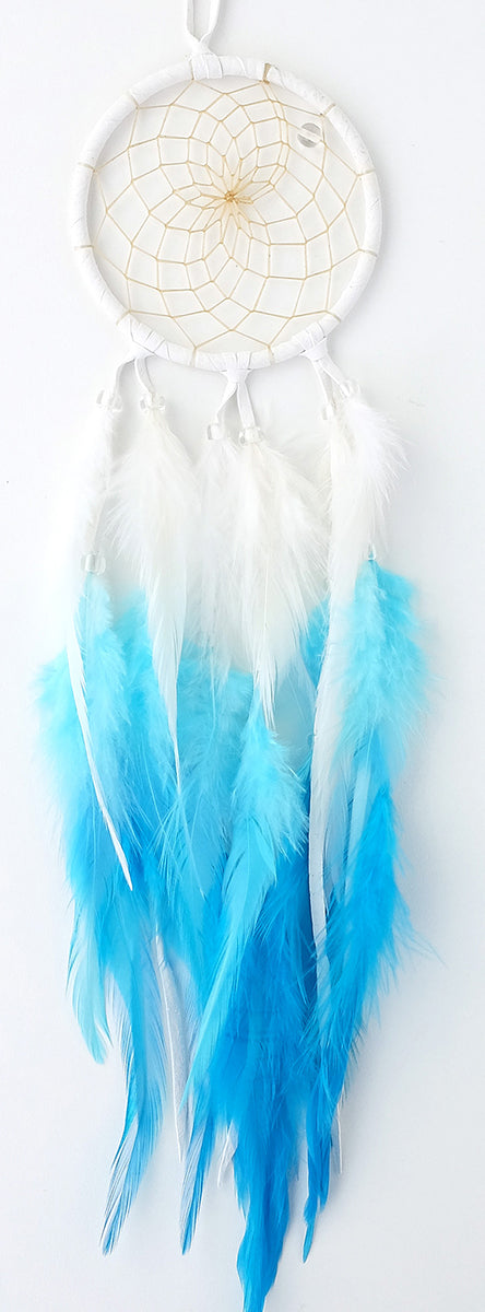 3" Ombre Dreamcatcher (White/Blue)