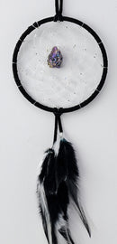 4" Druzy Crystal Dreamcatcher (Black)