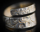 Flower Of The Thunderbirds Silver Wrap Ring