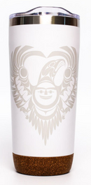 Cork Base Travel Mug (Healing Within/White)