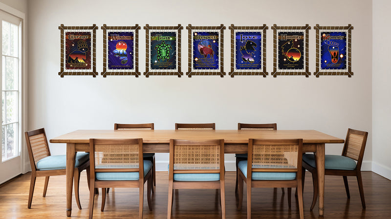 Seven Teachings Canvas Print Set - Spirit