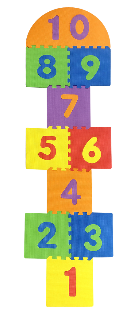 12-Piece Hopscotch Floor Play Mat