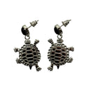 Medium Turtle Teachings Earrings With Inlay