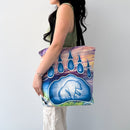 Printed Tote Bag (Bear Paw)