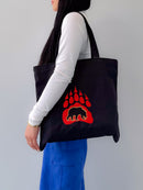 Embroidered Tote Bag (Bear Paw)