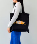 Embroidered Tote Bag (Feather)
