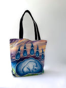 Printed Tote Bag (Bear Paw)