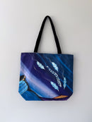 Printed Tote Bag (Feathers)