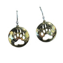 Bear Paw Brass Earrings