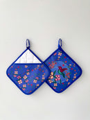 Oven Mitts + Hot Pad Set - Hummingbird