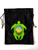 Small Embroidered Tote Bag (Turtle)