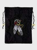 Small Embroidered Tote Bag (Feather)