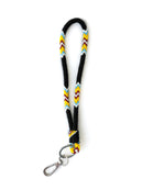 Beaded Wrist Lanyard 7” (Black)