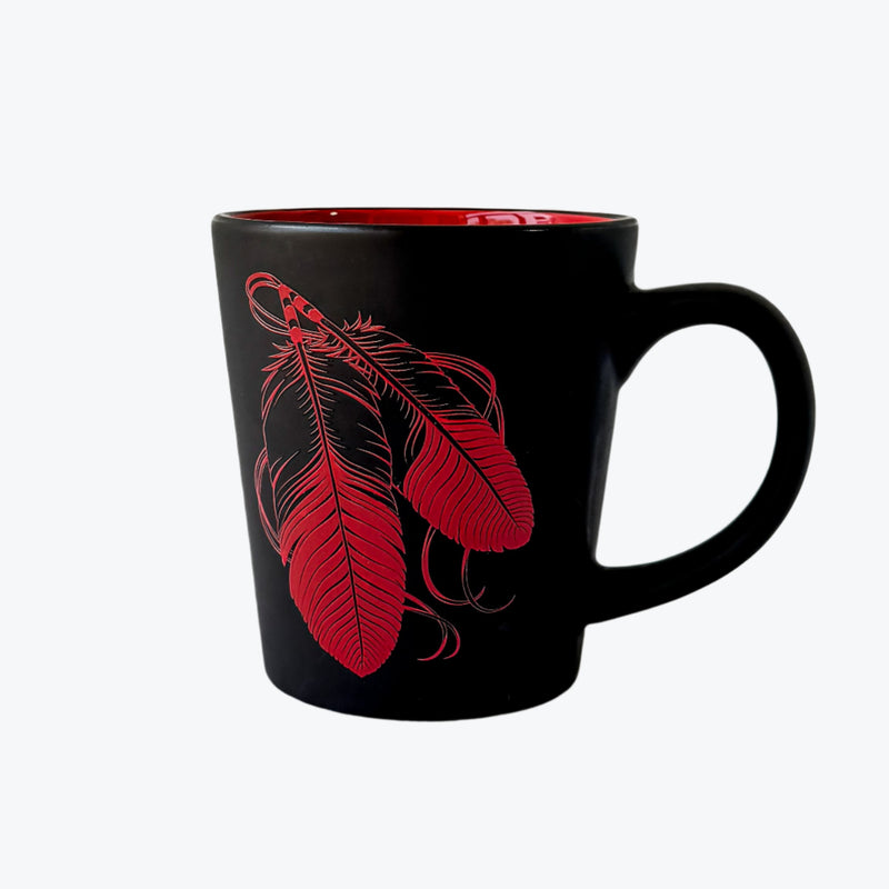 Black Mug (Feather)