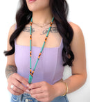 Beaded Wrap Lanyard (Teal)