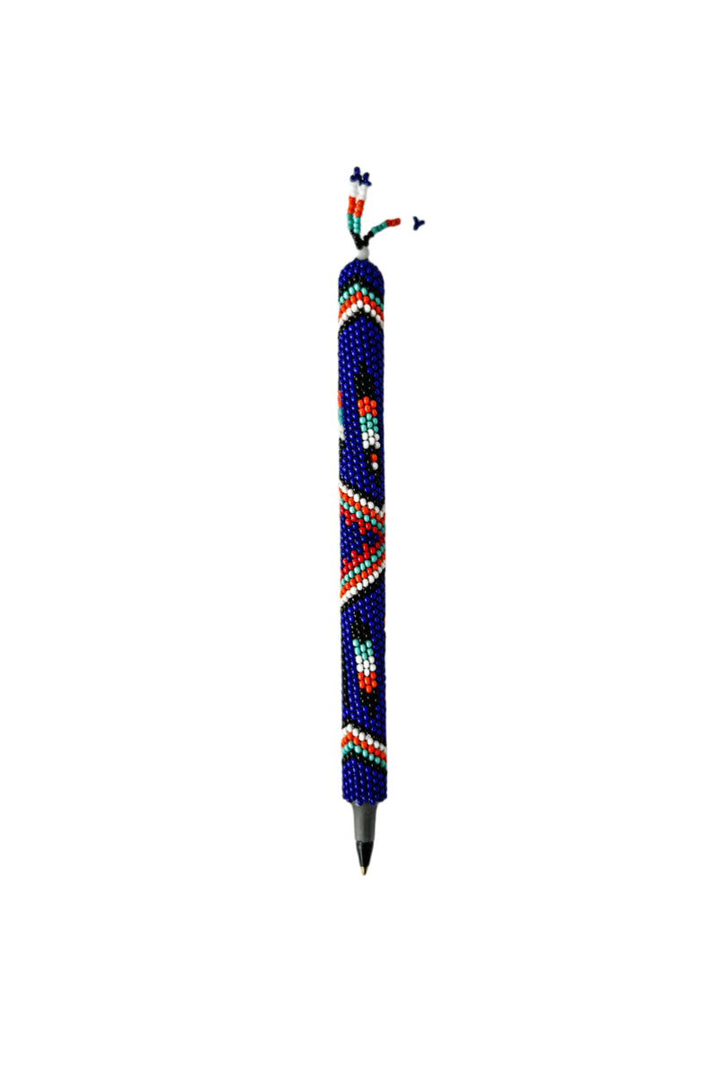 Beaded Pen (Dark Blue)