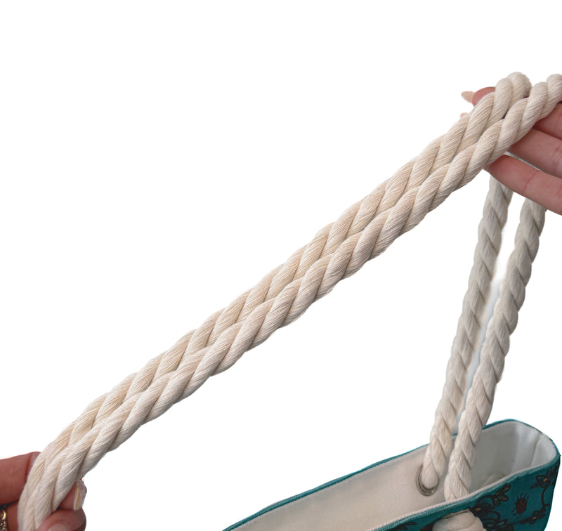 Rope Tote Bag (Little Critters Teal)