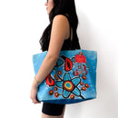 Large Tote Bag (Woodlandesque Florals)