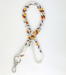 Beaded Wrap Lanyard (White)
