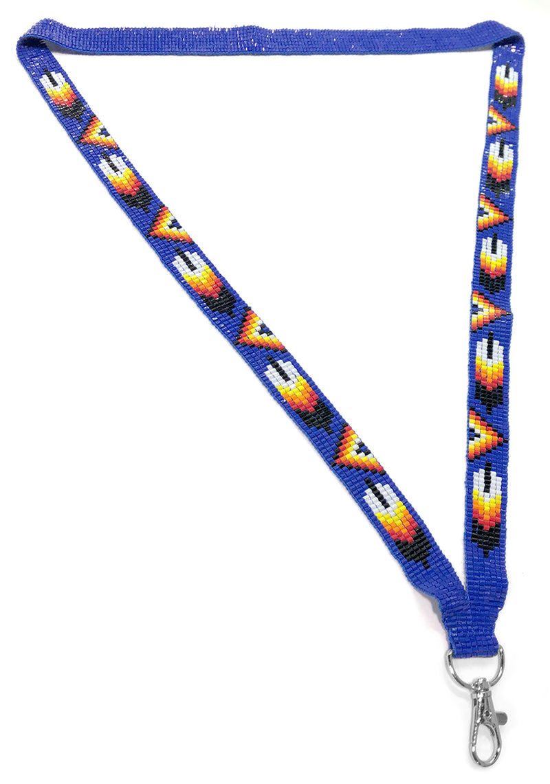 Feather Lanyard (Dark Blue)