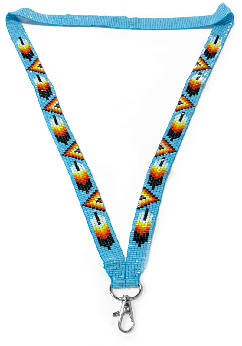 Feather Lanyard (Teal)