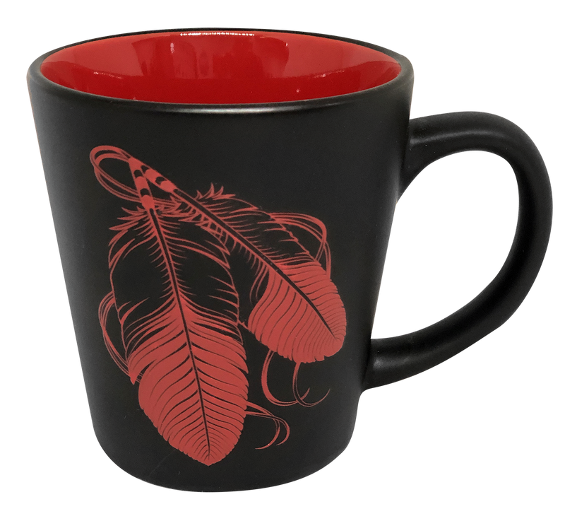 Black Mug (Feather)