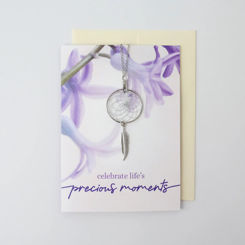 Dream Catcher Necklace Greeting Card (Precious Moments)