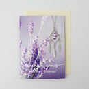 Amethyst Diamond Necklace Greeting Card (Strength Grows)