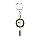 1.25" Black Dream Catcher Keychain