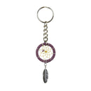 1.25" Purple Dream Catcher Keychain