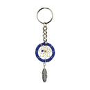 1.25" Royal Blue Dream Catcher Keychain
