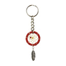 1.25" Red Dream Catcher Keychain