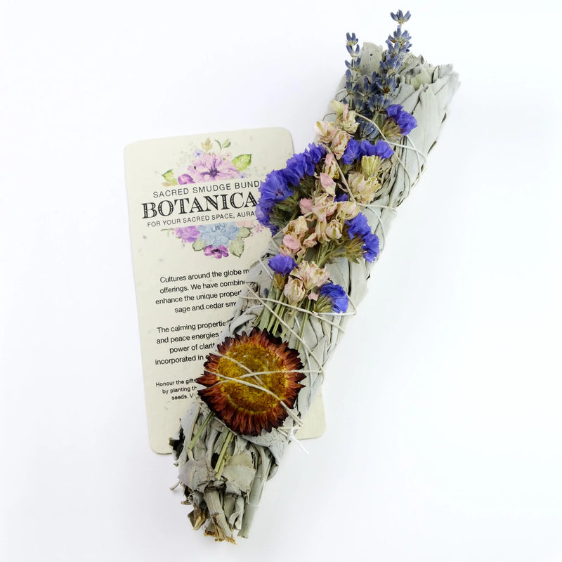 Botanicals Smudge Bundle (Lavender and Strawflower)
