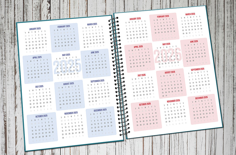 2025 Monthly/Weekly Planner (Avail. Summer, 2024)