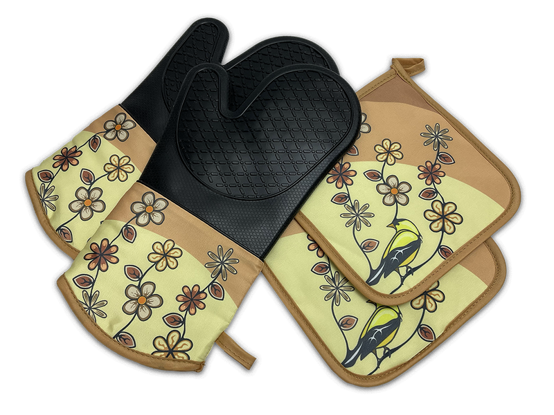 Oven Mitts + Hot Pad Set (Dalena)