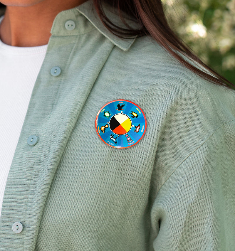 Round Button (4 Colours - Seven Teachings)