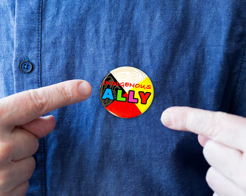 Round Button (Indigenous Ally)